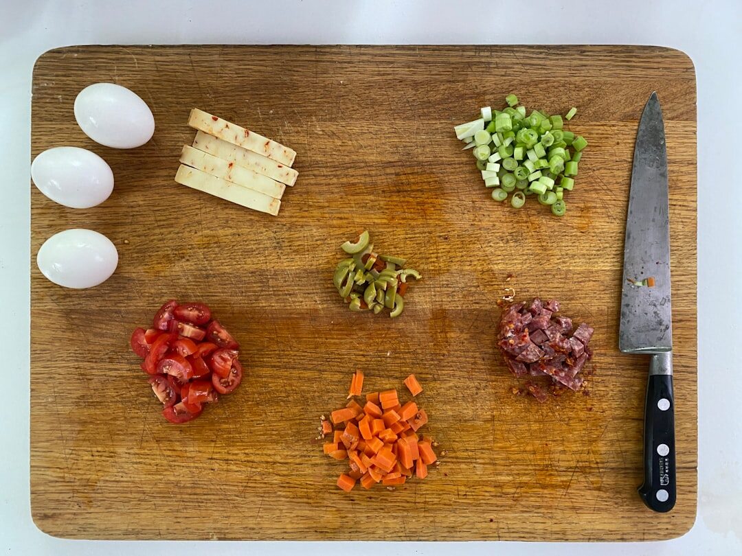 egg and vegetable omelette