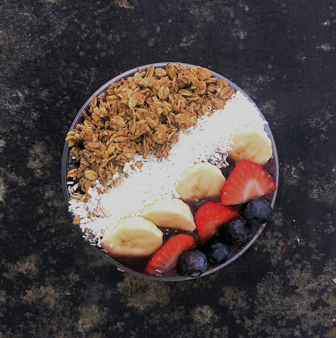smoothie bowl with berries
