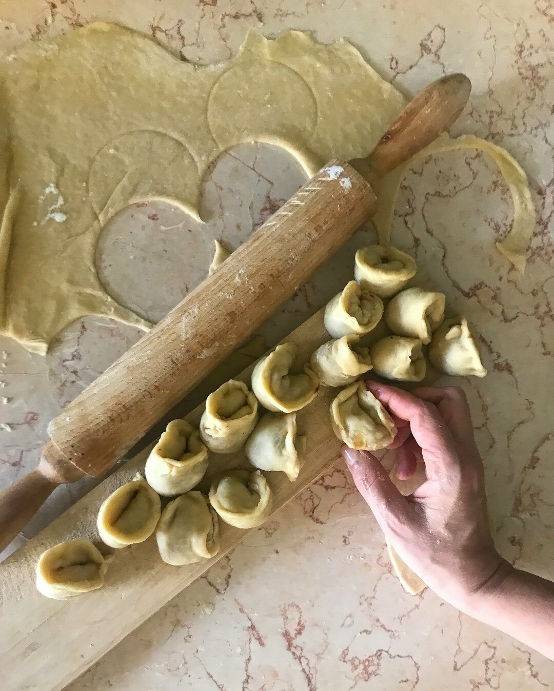rolling pasta dough